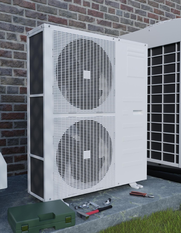 Pompe à chaleur en maintenance